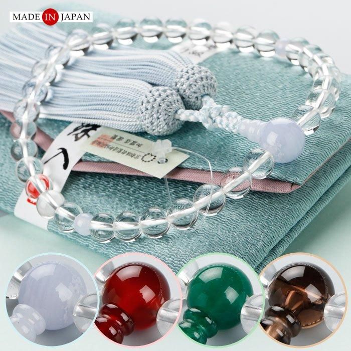 片手念珠　印度翡翠 数珠 女性用 印度翡翠 - 数珠 京念珠 専門店 念珠ドットコム