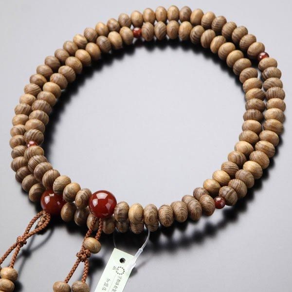 御念珠 数珠 天然石 瑪瑙 男性用 本絹房 金剛菩提珠 京念珠 A28-3 f1809_01.jpg