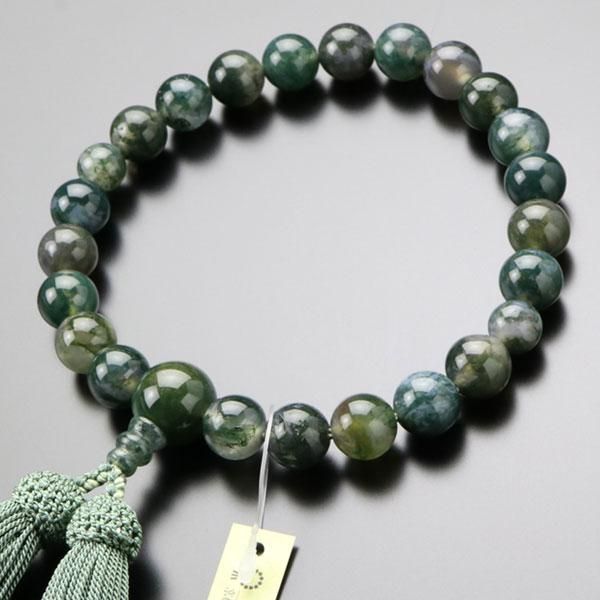 数珠 男性用 青苔瑪瑙 正絹房 - 数珠 京念珠 専門店 念珠ドットコム