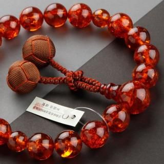数珠 男性用 琥珀 正絹梵天房 - 数珠 京念珠 専門店 念珠ドットコム