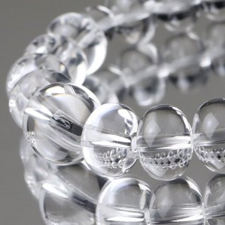 数珠ブレスレット みかん玉(約9×12ミリ) 本水晶 107000184 送料無料