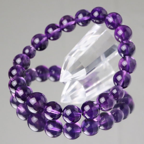 数珠ブレスレット 約10ミリ紫水晶 - 数珠 京念珠 専門店 念珠ドットコム