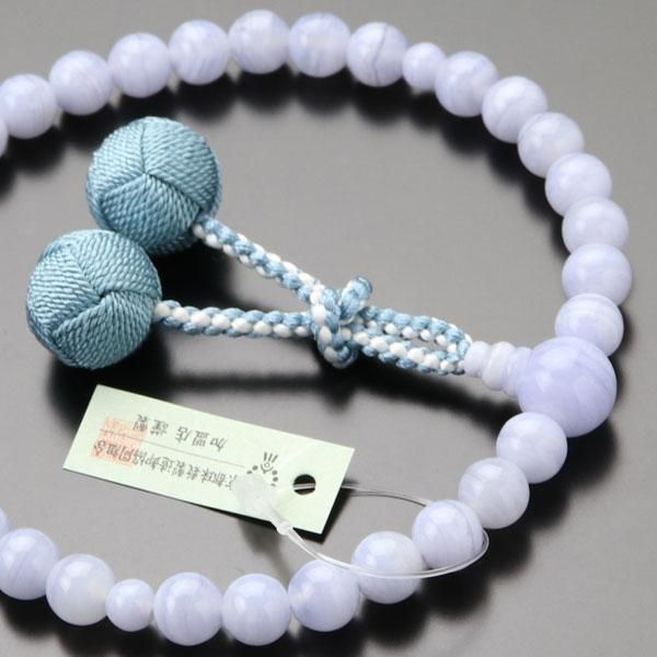 数珠 女性用 ブルーレース 梵天房 - 数珠 京念珠 専門店 念珠ドットコム 数珠 女性用 ブルーレース 梵天房 - 数珠 京念珠 専門店 念珠ドットコム