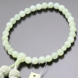数珠 女性用 約8ミリ グリーンオニキス 正絹房 2000200301530
