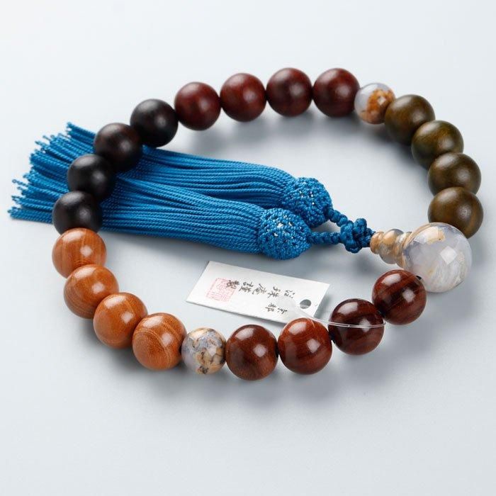 御念珠　縞紫丹念珠　数珠 御念珠 縞紫丹念珠 数珠