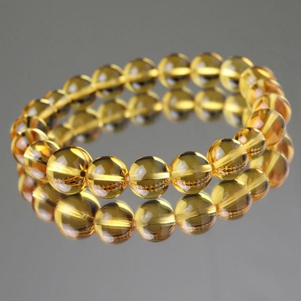 数珠ブレスレット 黄水晶 約10ミリ - 数珠 京念珠 専門店 念珠ドットコム