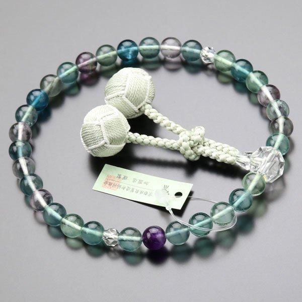 数珠　箱入り美品　ペア数珠　御念珠　男性用・鉄刀木　女性用・翡翠入　お数珠 nenju_tagaya10_3.jpg