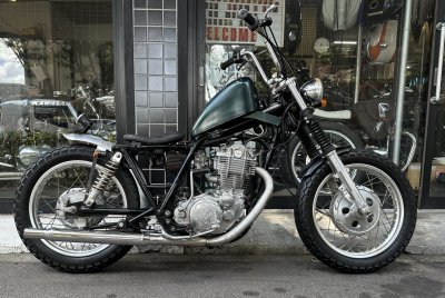 SR400用シガーサイレンサーキット（クローム） - W650,W400等の