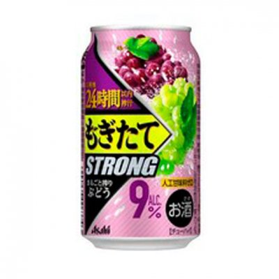 アサヒ もぎたてSTRONG まるごと搾りぶどう 350ml 24本 缶 チューハイ 【ケース販売】 - 酒楽ＳＨＯＰ