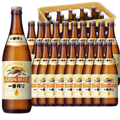 キリン 一番搾り生ビール 500ml 20本 中瓶 ケース販売 P箱 キリン ビール 本州のみ送料無料 - 酒楽ＳＨＯＰ