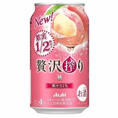 アサヒ 贅沢搾り 桃 350ml 24本 缶 チューハイ ケース販売 - 酒楽ＳＨＯＰ