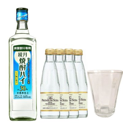 炭酸割り専用 鏡月焼酎ハイちょい搾レモン セット （鏡月焼酎