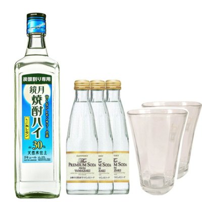 炭酸割り専用 鏡月焼酎ハイちょい搾レモン セット （鏡月焼酎