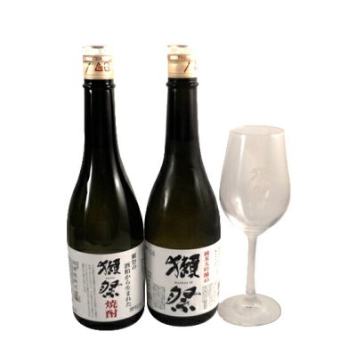 正規販売店】獺祭焼酎720ml ＆ 獺祭45 720ml ＆ 星付きグラスセット