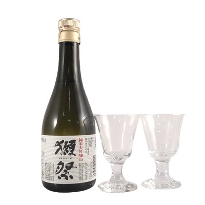 【正規販売店】獺祭 だっさい 乾杯セット 純米大吟醸45 300ml 1本 と 貴人グラス 2脚 ボックス 楽ギフ 日本酒 山口県 旭酒造  本州のみ送料無料 - 酒楽SHOP