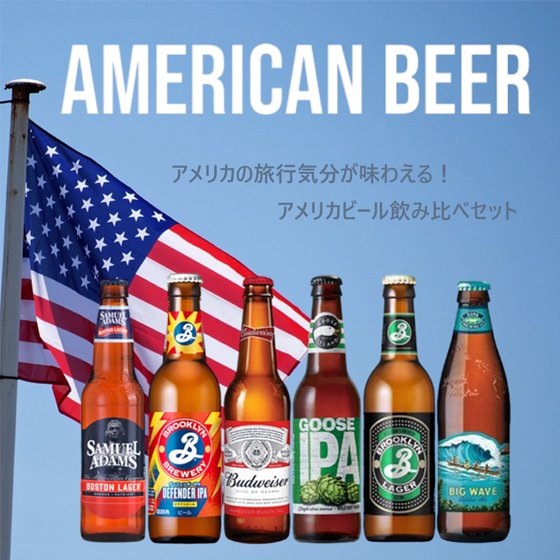 おすすめ海外ビールセット アメリカ編 6本セット 飲み比べ 本州のみ送料無料 - 酒楽ＳＨＯＰ