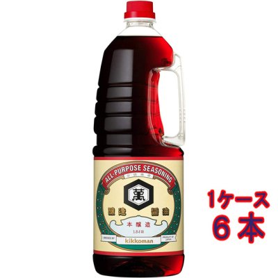 キッコーマン こいくち醤油 ハンディペット 1800ml 6本 しょうゆ 業務用 大容量 ケース販売 - 酒楽ＳＨＯＰ