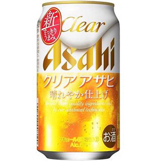 アサヒ クリアアサヒ 缶 350ml 24本 ケース販売 ビール 第三のビール 新ジャンル リキュール 発泡性 アサヒビール 本州のみ送料無料 -  酒楽ＳＨＯＰ