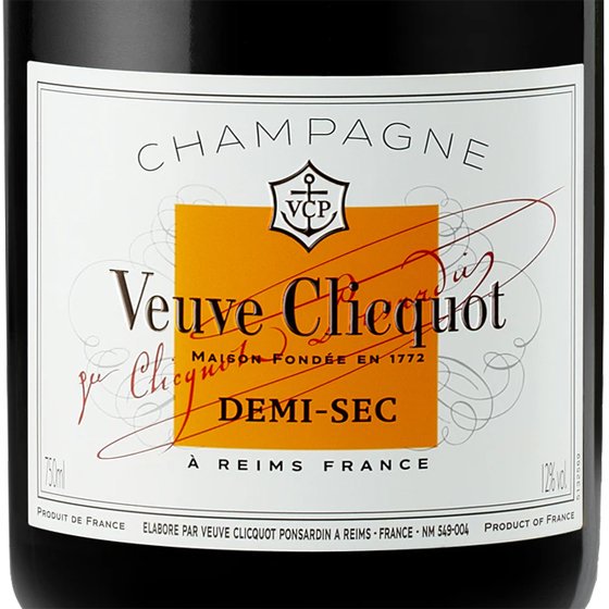 ヴーヴ・クリコ ホワイトラベル ドゥミ・セック 白 発泡 750ml 6本 ケース販売正規品 フランス シャンパーニュ シャンパン  スパークリングワイン ヴィンテージ管理しておりません - 酒楽ＳＨＯＰ