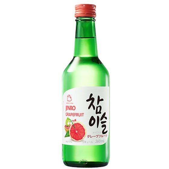 JINRO チャミスル グレープフルーツ 360ml 眞露 焼酎 - 酒楽SHOP