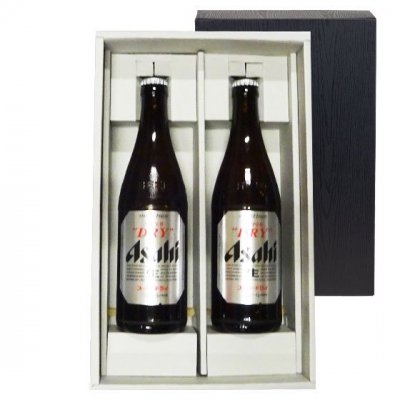 ビールセット アサヒ スーパードライ 中瓶 500ml 2本セット ギフトボックス 本州のみ送料無料 box - 酒楽ＳＨＯＰ