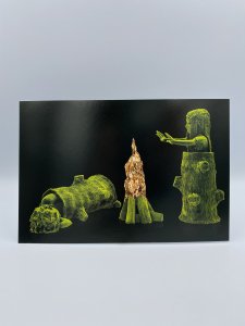 Human and Animal 展 ポストカード 「Kim Simonsson ”焚火にあたる子供たち”」