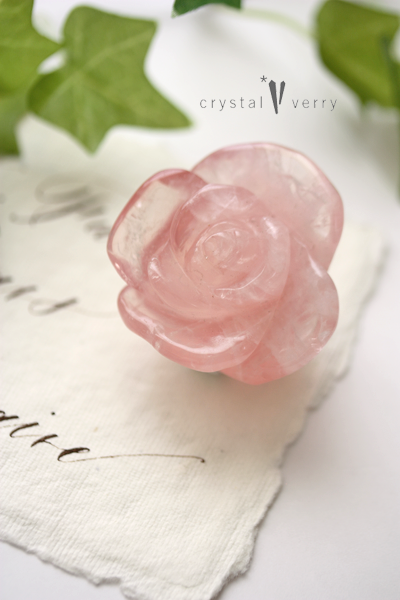 ローズクォーツ 薔薇 - crystal-verry*