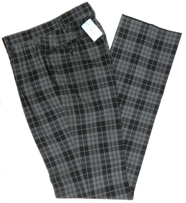 HARD TWIST WOOL DOUBLE FACE CHECK SLACKS (A20SP02WC