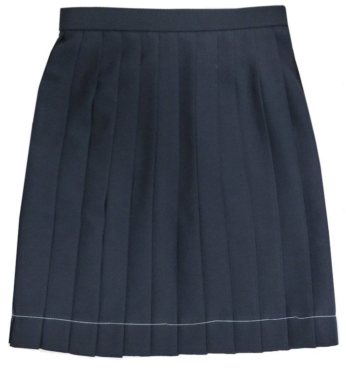 夏用 制服 スカート5520 紺24本ヒダ　ポリ100％ウォッシャブル - アイラブ制服