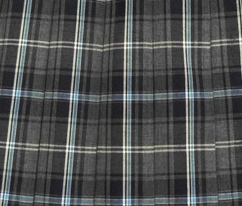 制服 スカート 夏用【1J80001】グレーチェック柄W63～80 丈48