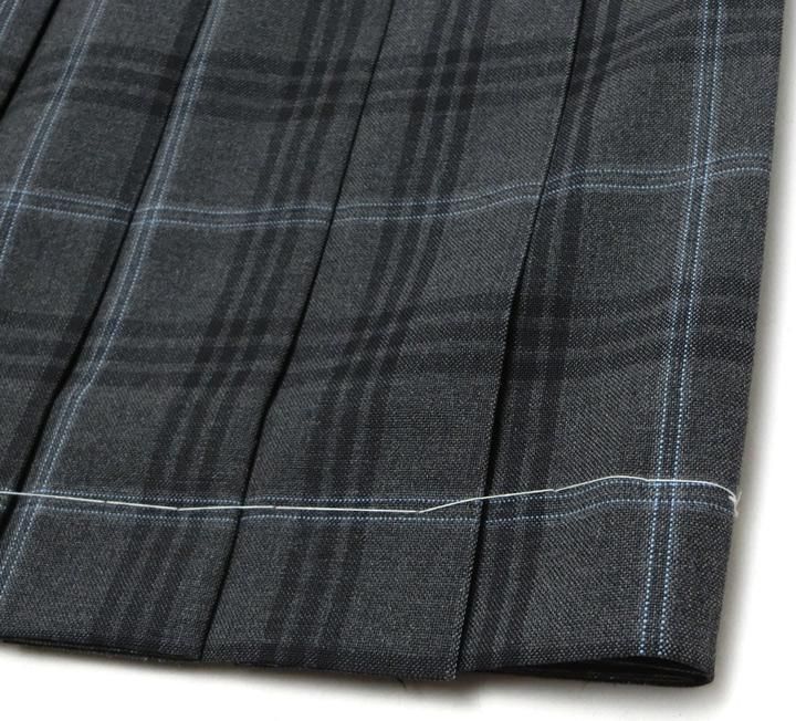 制服 サマースカート 丈長56 グレーチェック柄 W75-85 20本