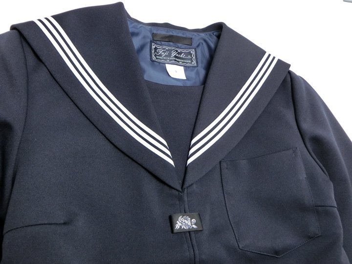 サイズ豊富！送料無料！紺セーラー服（白三本線）B体 - アイラブ制服