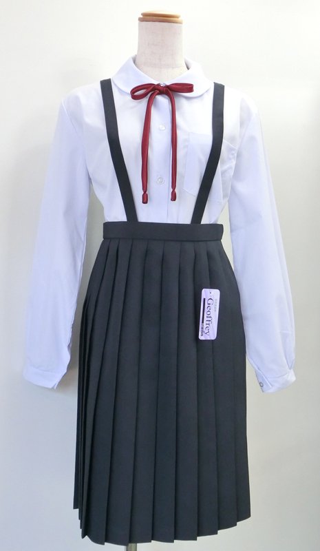 【送料込】女児吊りスカート 紺 大きいサイズW72/W76/W80/85 - スクールウエア通販★アイラブ制服