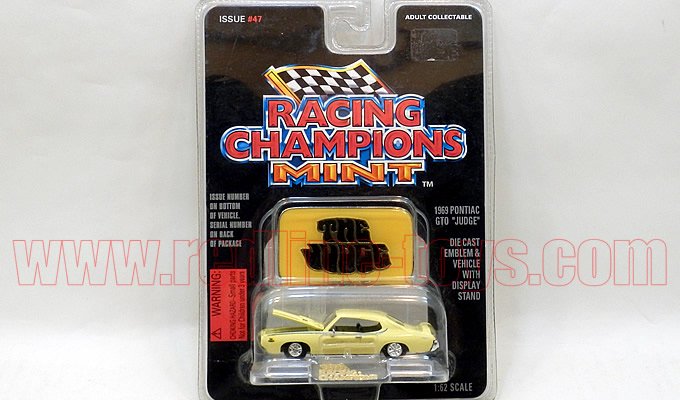 RACING CHAMPIONS 1969 ポンティアック GTO THE JUDGE ライトイエロー