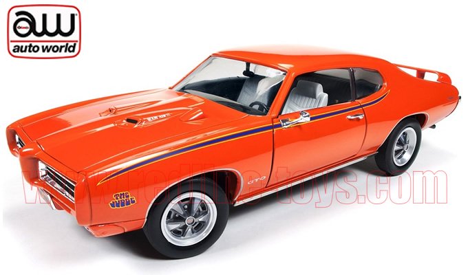 限定1002個 オートワールド 1969 ポンティアック GTO ジャッジ オレンジ 1:18 - レッドラインコレクティブルズ