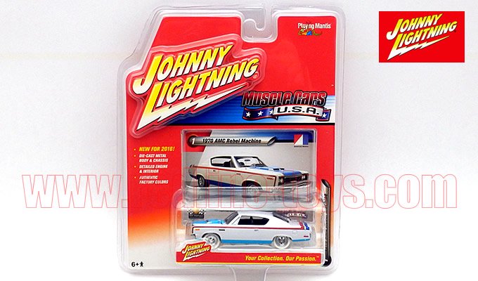 JL MUSCLE CARS U.S.A #A 1970 AMCレベル The Machine ホワイト 1:64