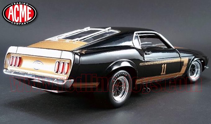 限定852個 ACME 1969 フォード マスタング BOSS302 #11 SMOKEY YUNICK 1:18 - レッドラインコレクティブルズ