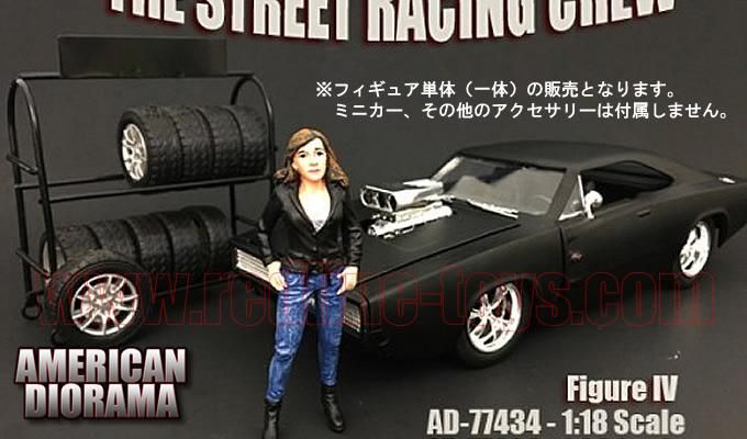 アメリカンジオラマ ストリート レーシング フィギュア Ⅳ 1:18 