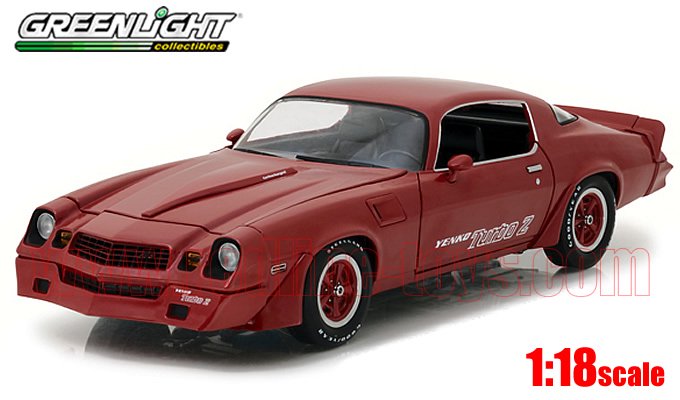 グリーンライト 1981 シボレー カマロ Z28 YENKO TURBO Z レッド 1:18 