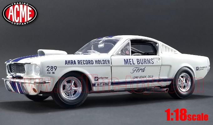 ACME 1965 シェルビー GT350 Mel Burns 1:18 - レッドライン
