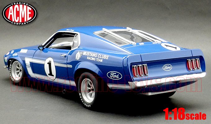 ACME 1969 BOSS 302 トランザム マスタング Sam Posey Lime Rock