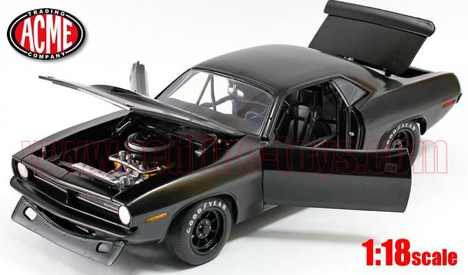 ACME 1970 プリムス バラクーダ ストリートカー ブラック 1:18