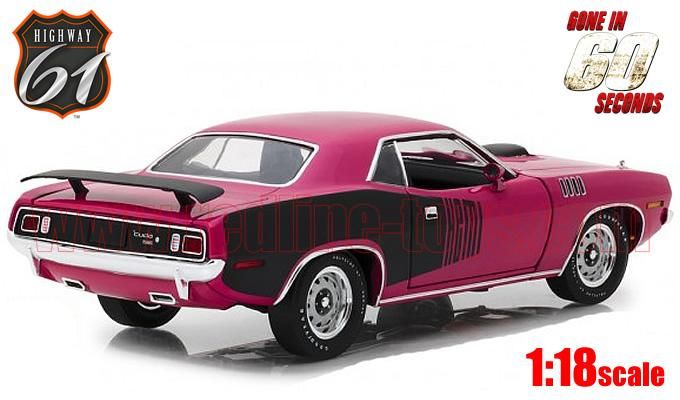 ハイウェイ61 1971 プリムス HEMI クーダ 60セカンズ ピンク 1:18 