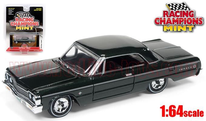 RACING CHAMPIONS MINT #2D 1964 シボレー インパラ ブラック 1:64