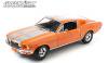 グリーンライト 68 マスタング GT Fast Back Orange With Silver Stripe 1:18  1of999
