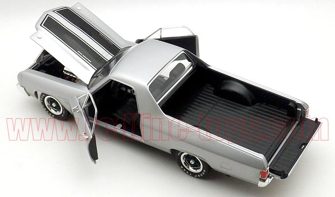 アーテル 1970 シボレー エルカミーノ SS454 Silver 1:18 - レッド