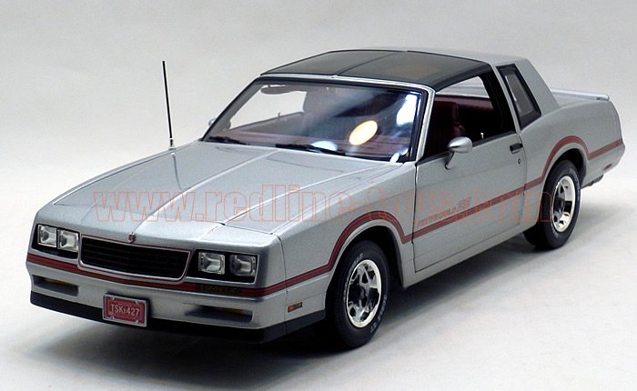 アーテル オーセンティック 1985 シボレー モンテカルロ SS 1:18 シルバー - レッドラインコレクティブルズ