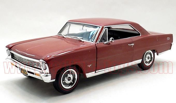 スーパーカーコレクティブルズ 1966 シボレー ノバ SS Bronze 1:18 - レッドラインコレクティブルズ