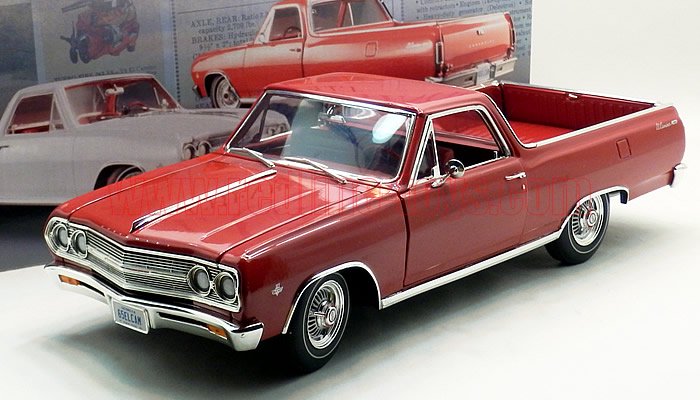 ACME 1965 シボレー エルカミーノ BROCHURE CARS RED 1:18 - レッドラインコレクティブルズ
