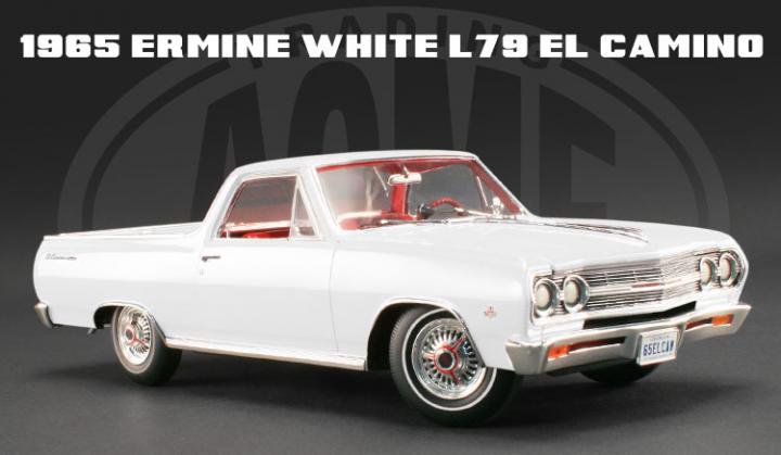 限定438台 ACME 1965 シボレー エルカミーノ BROCHURE CARS WHITE 1:18 - レッドラインコレクティブルズ